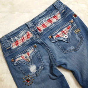 Miss Me Bootcut Flap Pocket Jeans Size 26